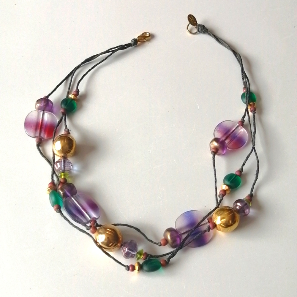 Vintage Artisan Necklace Teresa Goodall Collectible Bohemian